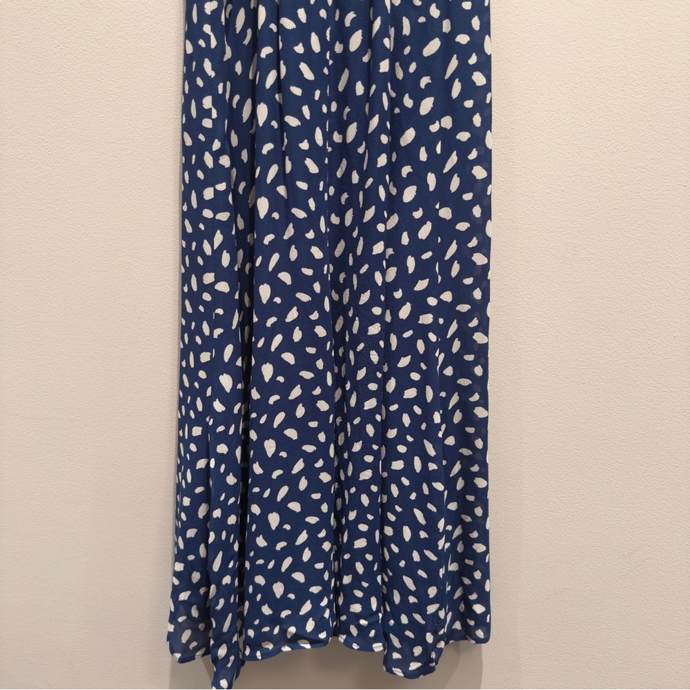 Reformation Juliette Midi Dress Moray Blue Spotted Dress Size 2 Women’s - Picture 12 of 15